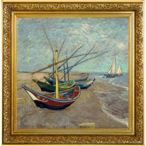 預購(限已確認者下單) - 2023紐埃-收藏中最偉大的藝術作品-聖瑪麗海灘上的漁船(梵谷)-1盎司銀幣