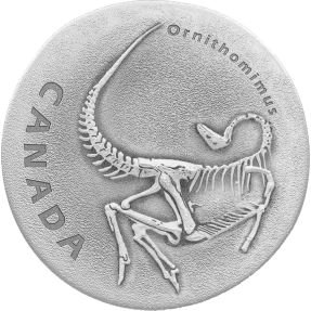 現貨 - 2017加拿大-化石系列-似鳥龍-1盎司銀幣