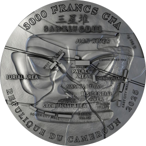 預購 - 2025喀麥隆-古蜀國面具-3盎司銀幣