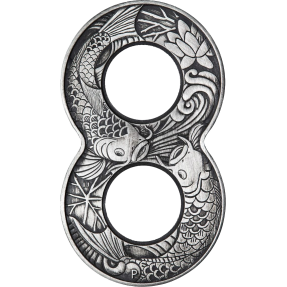 現貨 - 2019澳洲伯斯-八字鯉魚-2盎司銀幣