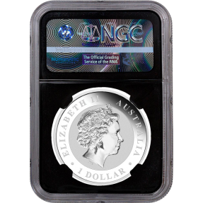 現貨 - 2018澳洲伯斯-無尾熊-1盎司銀幣-NGC MS69鑑定幣-First Release版-黑底
