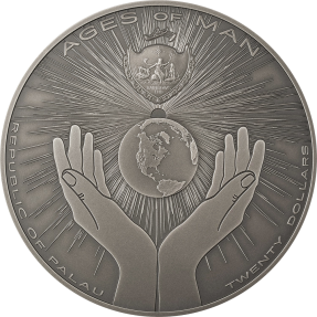 現貨 - 2021帛琉-人類世紀&創造世界系列-阿茲特克創世說-3盎司銀幣