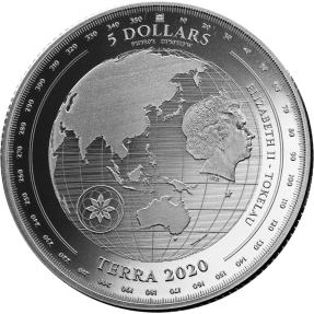 現貨 - 2020托克勞-地球-1盎司銀幣(普鑄)
