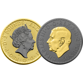 預購(限已確認者下單) - 2023英國-不列顛-鍍金-1盎司銀幣(雙枚組)