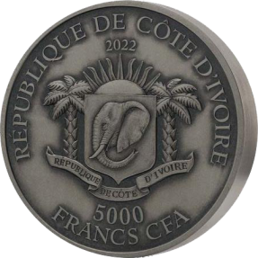 預購(限已確認者下單) - 2022象牙海岸-大五系列-完整版-5盎司銀幣