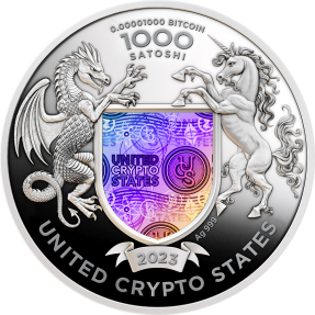 預購(確定有貨) - 2023美國加密貨幣國-自由之鷹-1盎司銀幣