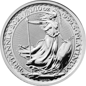 現貨 - 2021英國-不列顛-1/10盎司鉑金幣(普鑄)(贈塑殼)