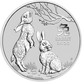 現貨 - 2023澳洲伯斯-生肖-兔年-1盎司銀幣(普鑄)