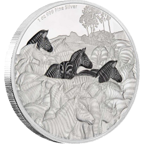現貨 - 2016紐埃-大遷徙系列-斑馬-第一枚-1盎司銀幣