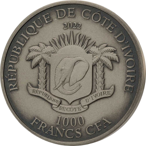 現貨 - 2022象牙海岸-大五系列-象-1盎司銀幣