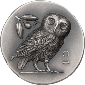 現貨 - 2021庫克群島-雅典娜的貓頭鷹-1盎司銀幣