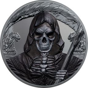 現貨 - 2018赤道幾內亞-黑暗面-死神-1盎司銀幣