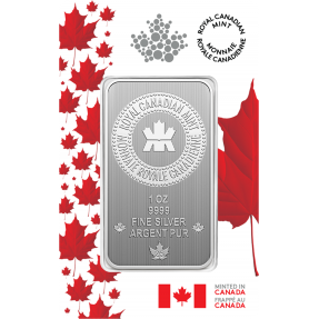 現貨 - 2025加拿大-1盎司銀條(加拿大特色楓葉卡裝) (無滿額免優惠)