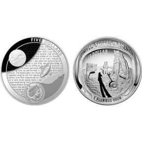 現貨 - 2019澳洲皇家&美國-登陸月球-50週年紀念-(1盎司&11.34克)銀幣-2枚組