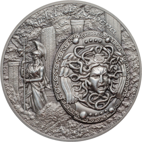現貨 - 2018庫克群島-神盾神話系列-雅典娜的盾-2盎司銀幣