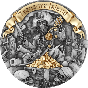 預購(限已確認者下單) - 2024喀麥隆-金銀島(海盜與藏寶的傳奇冒險故事)-2盎司銀幣