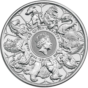 預購(確定有貨) - 2021英國-皇后野獸-十獸版-2盎司銀幣(普鑄)(含專用塑殼)