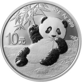 現貨 - 2020中國-熊貓-30克銀幣(普鑄)
