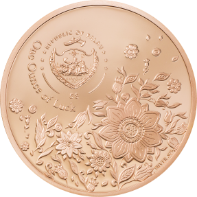 現貨 - 2022帛琉-四葉草-鍍玫瑰金-1盎司銀幣