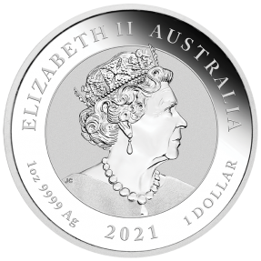 預購(確定有貨) - 2021澳洲伯斯-中國神話傳說系列-龍-1盎銀幣(普鑄)