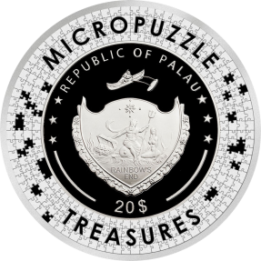 現貨 - 2023帛琉-微拼圖寶藏系列-聖家庭與聖約翰-3盎司銀幣