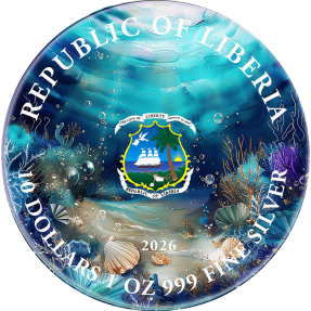 預購 - 2026賴比瑞亞-深海低語-美人魚-1盎司銀幣