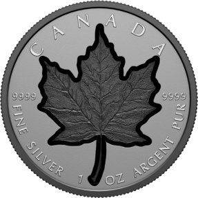 現貨(超熱銷) - 2023加拿大-楓葉-深凹鍍銠版-1盎司銀幣