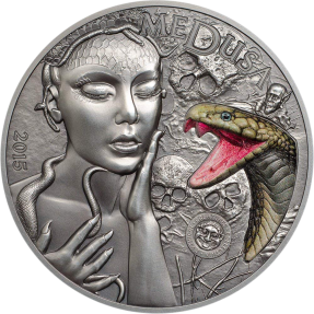 現貨 - 2015帛琉-神話人物系列-美杜莎-2盎司銀幣(第三枚)