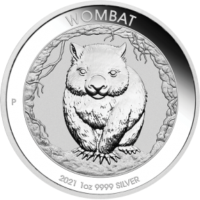 現貨 - 2021澳洲伯斯-袋熊-1盎司銀幣(普鑄)
