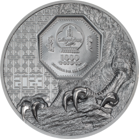 現貨 - 2023蒙古-蒙古隼-黑色版-2盎司銀幣