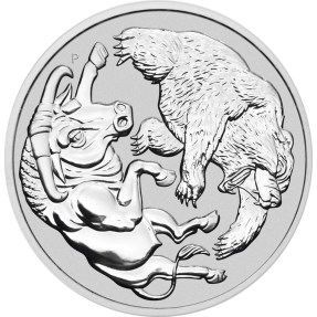現貨 - 2021澳洲伯斯-牛與熊-1盎司銀幣(普鑄)
