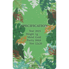 現貨 - TODAY(韓國)-1克金條(2025蛇年版)