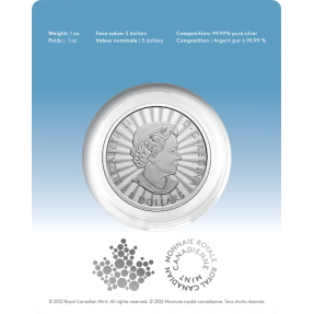 現貨 - 2022加拿大-雄偉的北極熊-1盎司銀幣(普鑄)(原廠卡裝)