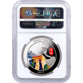 現貨 - 2017中國-錦雞-30克銀幣-NGC PF70鑑定幣-UC版(中國長城標籤)