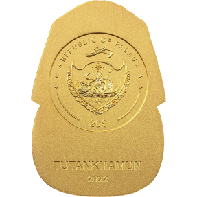 現貨 - 2022帛琉-埃及藝術造型系列-圖坦卡門-3盎司銀幣