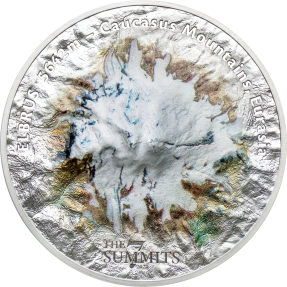 現貨 - 2021庫克群島-7頂峰系列-厄爾布魯士山-5盎司銀幣