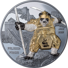現貨 - 2022帛琉-熊貓-40週年紀念-3盎司銀幣