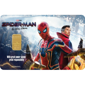 現貨 - Aurora-Marvel-蜘蛛人:無家日-限量版-1克金條