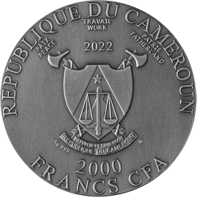 現貨 - 2022喀麥隆-7福神-2盎司銀幣