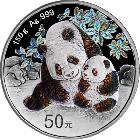 現貨 - 2024中國-熊貓-150克銀幣(精鑄)