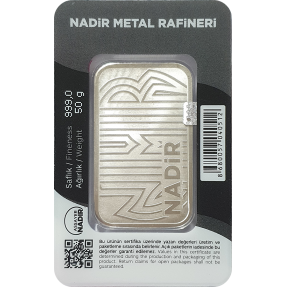 現貨 - Nadir-50克銀條(卡裝)