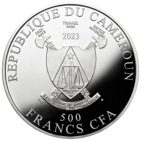 現貨 - 2022喀麥隆-堅毅的銀色象徵-通貨膨脹錢幣-17.5克銀幣