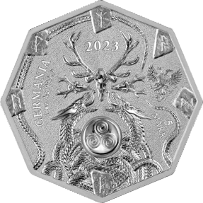 預購(確定有貨) - 2023日耳曼尼亞-巫術-渥爾娃女巫-1盎司銀幣(普鑄)