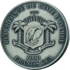 預購(限已確認者下單) - 2022象牙海岸-大五系列-5週年紀念-1盎司銀幣