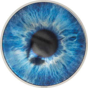 預購(確定有貨) - 2022帛琉-彩色眼睛-海洋藍-1盎司銀幣