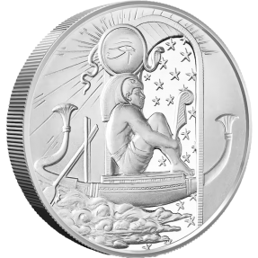 現貨 - 埃及-拉(太陽神)-2盎司銀幣(普鑄)(含專用塑殼)
