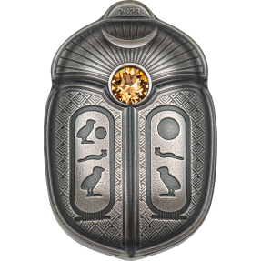 現貨 - 2023帛琉-聖甲蟲系列-古夫-造型-1盎司銀幣