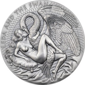 現貨(熱銷-漲價款) - 2023喀麥隆-天體之美系列-麗達與天鵝-2盎司銀幣