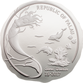 現貨 - 2017帛琉-沙錢-1盎司銀幣