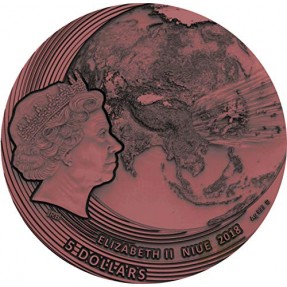 現貨 - 2018紐埃-隕石世界系列-福康隕石-2盎司銀幣
